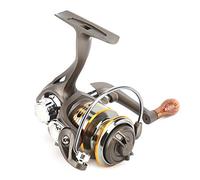Aumotop Mini Moulinet de Pêche Spinning Durable 13 + 1BB, Matériel en Alliage pour Lacs et Rivières 9x5,5 Cm (Mini150)