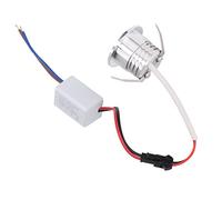 Aumotop Mini Spot Encastrable COB LED Plafond 3W Argent AC85-265V (Lumière naturelle 4000K)