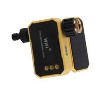 Aumotop Minuterie D'eau WiFi Intelligente à énergie Solaire avec Capteur de Pluie pour Tuyau D'arrosage, Contrôleur D'arrosage Extérieur pour Cour, Balcon, Matériau ABS