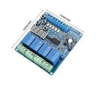 Aumotop Module de Carte Relais Optocoupleur avec 4 Canaux et Connexion Anti-inverse, adapté aux Amateurs D'électronique de Bricolage