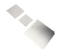 Aumotop Outil de Grattoir à Nervures Polyvalent en Acier Inoxydable, Ensemble de 3 Pièces Résistant à la Rouille pour la Sculpture, Modélisation et Les Projets Façonnage en Argile, Choix Cadeau