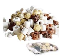 Aumotop Pack de Médias Filtrants pour Aquarium 12 en 1, Boules Bio Cuites à Haute Température, Encouragent la Croissance des Colonies Biologiques pour Une qualité d'eau Optimale, 500 G, Plusieurs