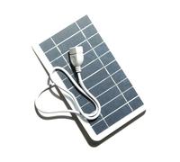Aumotop Panneau Solaire USB en Silicium Monocristallin 5 W avec Cadre en Panneau époxy étanche, Chargeur D'énergie Solaire Léger et Durable pour Banque D'alimentation de Camping (2W)