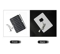 Aumotop Panneau Solaire USB en Silicium Monocristallin 5 W avec Cadre en Panneau époxy étanche, Chargeur D'énergie Solaire Léger et Durable pour Banque D'alimentation de Camping (5W)