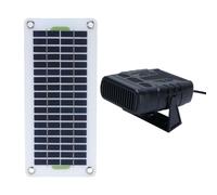 Aumotop Panneau Solaire, Ventilateur de Chauffage Polyvalent 30W, pour Maison D'animaux Domestiques, Silicium Monocristallin Efficace