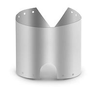 Aumotop Pare-vent en Titane Plaque Coupe-vent 19 Cm pour étui de Cuisine en Plein Air, Protecteur de Poêle Ultra-mince pour Abris Camping, Accessoire D'écran Protection Acier Inoxydable, Sports et