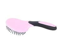 Aumotop Peigne en Crin de Cheval, Brosse de Toilettage Confortable pour Animaux à Poils Longs et Chevaux, 1 unité, Plastique Bleu