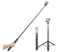 Aumotop Perche à Selfie Polyvalente avec Trépied pour Hero, Tête de Montage Magnétique Stable et Extensible de 160 Cm, pour Selfies Photos Groupe Vlogging, Alliage D'aluminium ABS