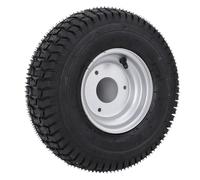 Aumotop Pneu de Roue de Traction amélioré 13 X 5,00-6 avec Jante pour Mini Vélo Voiturette ATV Go Kart, fabriqué à Partir d'un composé Caoutchouc Robuste, Pneu Tout Terrain pour Manipulation Hors