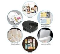 Aumotop Poinçon D'angle Rond, Mini Coupe-coin Portable de 4 Mm pour Carte Photo - Coupe-coin Pratique et Léger pour Timbres, Rose