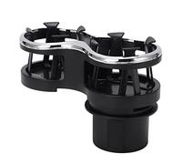 Aumotop Porte-gobelet 2 en 1, Organisateur Multifonctionnel pour Bouteilles de Boisson de Voiture, Noir pour Canette thé au Lait, Matériau ABS