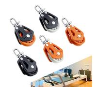 Aumotop Poulie Marine, Poulie Simple de Levage Résistante à l'usure pour Bateau et Bateau d'exercice de Conduite, Voile pour la Chasse et la Navigation Plaisance (Tapez 5)