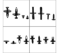 Aumotop Precise Kit de Retenue de Garniture Clamp/Holder Voiture Durable 415 Pièces pour Les Véhicules, Tournevis à Rivets Universel Type Poussoir, Attaches Moulage Panneau Remplacement pour Les