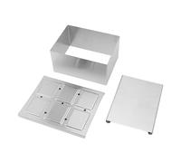 Aumotop Presse-Tofu, Outil de Pressage de Tofu Réglable en Acier Inoxydable, égouttoir à Tofu Multifonctionnel, Passoire Alimentaire Portable, Machine à pour la Cuisson la Maison (S)