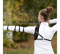 Aumotop Protecteur de Poitrine de Tir avec Protection Réglable en Maille Nylon Respirant pour Hommes et Femmes, Protège Les Blessures à la Poitrine pour la Pratique du Tir