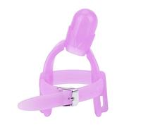 Aumotop Protecteur de Pouce Réglable en Silicone pour Bébés, Soulagement des Morsures de Dentition Pendant 12 Mois et Plus - Caoutchouc Non Toxique et Sûr, Couleur Vive (Violet)