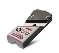 Aumotop Raboteuse à Chanfreiner pour le Travail du Bois Outil de Coupe de Bord Lame SK5 Résistant à L'usure Raboteuse D'angle Inclinable 45 ° Chanfreinage en Forme U pour Planches Cheveron et (Forme