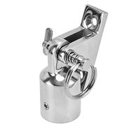 Aumotop Raccords de Montage Supérieur Bimini en Acier Inoxydable, Matériel à Haute Résistance à la Corrosion pour canoë Voilier, Embout œil de Tuyau 22 Mm et Charnière Pont