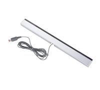 Aumotop Récepteur Filaire, Support de Récepteur de Barre de Capteur de Signal Infrarouge IR avec Matériau ABS, Opération Facile pour Console de Jeu/WIIU