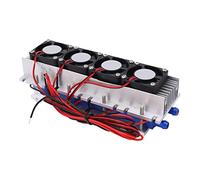 Aumotop Refroidisseur Thermoélectrique 12 V 4 Puces TEC1-12706 pour le Refroidissement des Semi-conducteurs, Dispositif de Refroidissement par Air pour le D'un Espace de 20 L, Aucun Réfrigérant