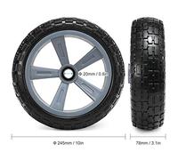 Aumotop Remplacement de Roue de Chariot à Kayak Increvable - Installation Facile, s'adapte à la Plupart Porte-Kayak - Supporte jusqu'à 150 Kg Parfait pour Les Amateurs Navigation Plaisance