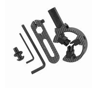 Aumotop Repose-flèche à Brosse Universel pour Arc à Poulies, Arc Classique, Tir l'arc avec Marques de Réglage de la Dérive, Matériau en Alliage Léger Anti-déformation, Idéal pour Les Tireurs