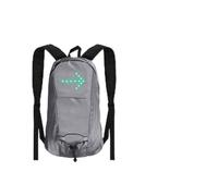 Aumotop Sac à Dos de Vélo Ultraléger avec Clignotant LED, avec Indicateur de Direction, pour la sécurité Nocturne, Sac Course étanche