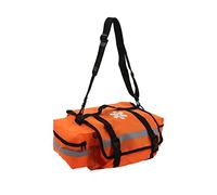 Aumotop Sac de Traumatologie Orange avec Coutures Réfléchissantes et Fermeture éclair à Double Tête, Trousse de Premiers Secours Grande capacité, Tissu Oxford 600D pour Usage Domestique 17 X 11 X 7