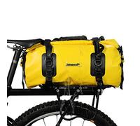 Aumotop Sac Polochon étanche Multifonctionnel pour Siège Arrière de Vélo, Sac de Coffre avec Fermeture à roulettes pour Kayak et Bateau, Matériau PVC (Jaune)