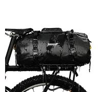 Aumotop Sac Polochon étanche Multifonctionnel pour Siège Arrière de Vélo, Sac de Coffre avec Fermeture à roulettes pour Kayak et Bateau, Matériau PVC (Noir)