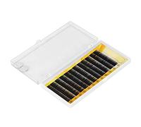 Aumotop Sourcils Artificiels Individuels Extensions Confortables de Haute qualité pour Usage Professionnel 12 Pièces Noir (je mange)