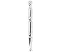 Aumotop Stylo D'acupression en Acier Inoxydable, Outil de Massage de Réflexologie des Tissus Profonds pour le Visage et les Yeux, Acier Inoxydable 304 Durable, 12,5 Cm, Facile à Nettoyer