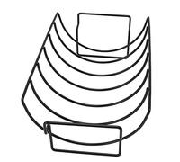 Aumotop Support à Rôtir à Revêtement Antiadhésif pour Côtes de Bœuf, Support Côtes Verticales pour Une Cuisson Uniforme, Facile Nettoyer, Parfait la Cuisson Lente, Le Pique-Nique et Le Camping