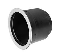 Aumotop Support de Porte-gobelet en Plastique Robuste en Acier Inoxydable pour Camping-cars, Navires, Yachts-noir, 1 X Porte-gobelet (Noire)