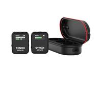Aumotop Système de Microphone sans Fil, Réduction du Bruit, Portée 200 M | Enregistrement Lavalier, Construction Abs, Utilisation en Extérieur, Téléphones , Tablettes, Type C, Étui de Chargement,