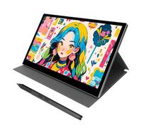Aumotop Tablette de Dessin 15,6 Pouces avec 16384 Niveaux de Pression | Écran laminé, Résolution Stylet sans pile, Large compatibilité