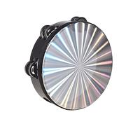 Aumotop Tambourin à Main en Bois à Double Rangée pour Danses et Fêtes, Instrument de Musique Léger et Portable, Idéal pour les Jeux D'enfants 8 Pouces (8 pouces)