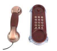 Aumotop Téléphone D'extension de Mode Antique, Finition Bronze et Cuivre Rouge, Fonction D'éclairage Inférieur, Parfait pour la Décoration Intérieure Vintage ou Une Utilisation en Hôtel (Couleur