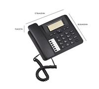 Aumotop Téléphone Filaire Noir avec Double Système DTMF/FSK, Mains Libres/numérotation Rapide/contrôle du Volume de la Sonnerie pour Les Petites Entreprises et Les Hôtels