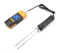 Aumotop Testeur d'humidité du Bois Réglable Numérique avec écran LCD pour les Amateurs de Bricolage en Menuiserie, adapté à la Mesure du Bois, Bambou et Coton - Testeur d'humidité GM620