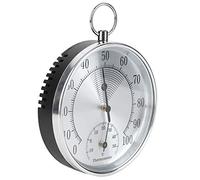 Aumotop Thermomètre et Hygromètre Mural, Cadran Transparent, Température Intérieure, humidité, pour Entrepôt, Anneau de Suspension de 10cm