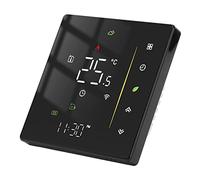 Aumotop Thermostat WiFi Intelligent, Contrôleur de Température Programmable à Distance, économie D'énergie pour Le Chauffage de la Chaudière avec Fonction WiFi pour Noir