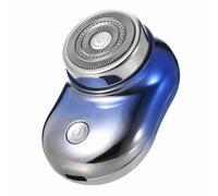 Aumotop Tondeuse à Barbe électrique Rasoir Rechargeable USB sans Fil Efficace pour Hommes Rasage Sec et Humide avec Indice d'étanchéité IPX5 pour un Toilettage de Précision, Hommes (Bleue)