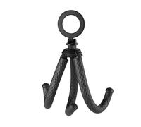 Aumotop Trépied Magnétique Flexible pour Téléphone, pour Enregistrement Vidéo en Streaming en Direct sur, capacité de Charge de 2 Kg, Léger et Portable, Noir