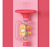 Aumotop Trompette pour Enfants, Jouet de Dessin animé Mignon, Sifflet Multifonctionnel, Instrument de Musique pour Le Temps Jeu bébé, Matériau ABS Sûr (Rose)