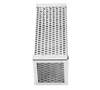 Aumotop Tube de Fumoir carré en Acier Inoxydable 304, Outil de Gril Robuste pour Générateur Fumée 6 Pouces, adapté à Toutes les Tailles et Formes Grils