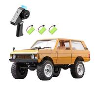 Aumotop Voiture Télécommandée à L'échelle 1:12, Contrôle Fluide, Jouet Rechargeable, Modèle de Voiture, Télécommandée pour Garçons, Idéal, Vacances, Journée des Enfants, Couleur Métal (Jaune #-3)