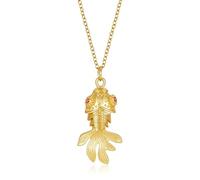 AUMRET Collier avec pendentif animal pour femme, étanche, plaqué or, pierre de naissance, parfait pour un anniversaire, la Saint-Valentin, la fête des mères, Noël, Thanksgiving, 19.5, Acier inoxydable