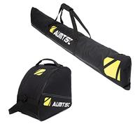 AUMTISC Housse Ski Rembourrée,Sac Ski - Sac de Ski et Chaussures avec Longueur Réglable jusqu'à 200 cm - Parfait pour Skis, Bottes