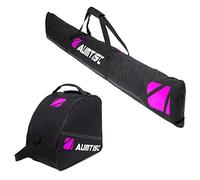 AUMTISC Housse Ski Rembourrée,Sac Ski - Sac de Ski et Chaussures avec Longueur Réglable jusqu'à 200 cm - Parfait pour Skis, Bottes